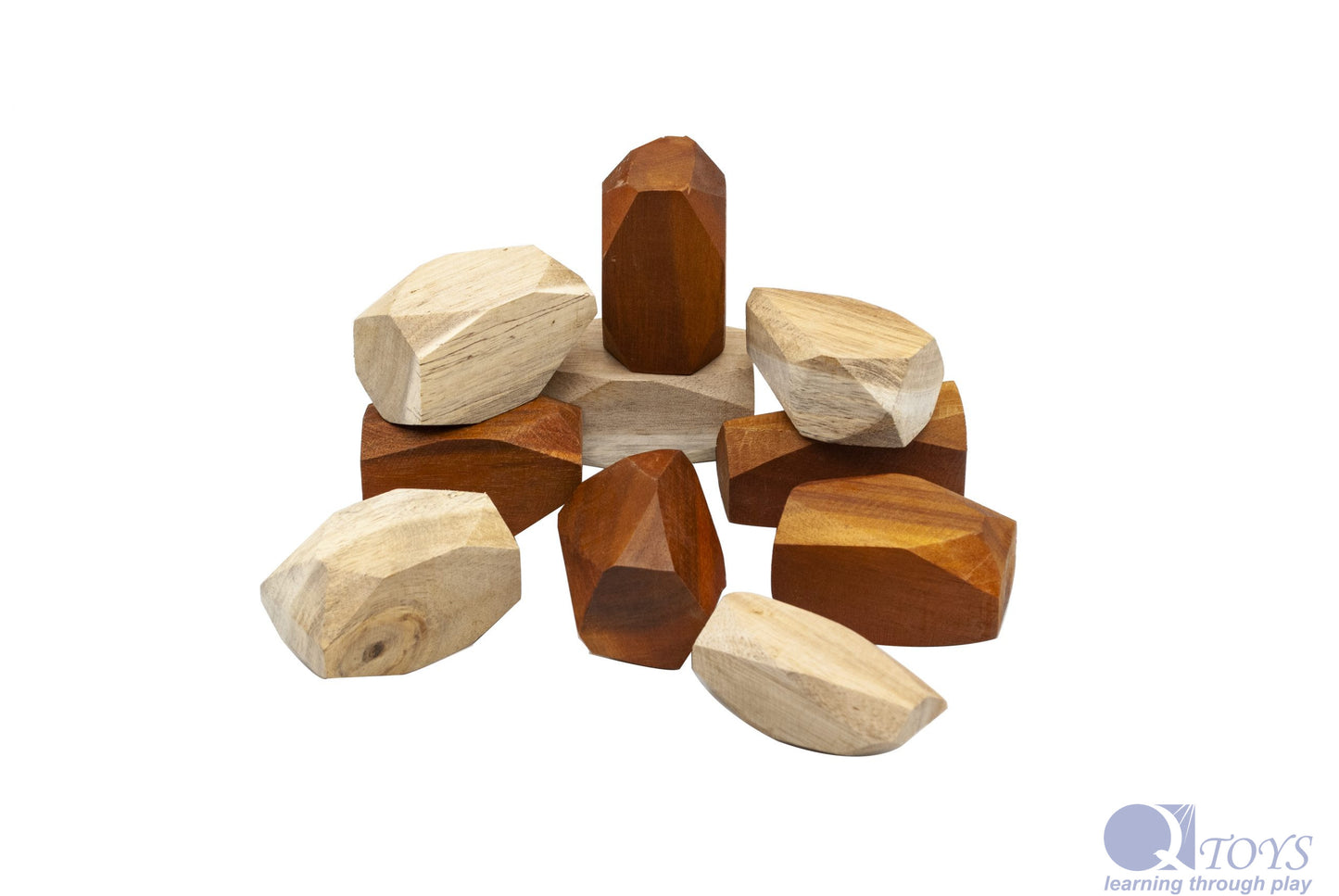 QToys Natural Wooden Gems