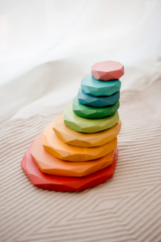 QToys Natural Color Stacking Stones