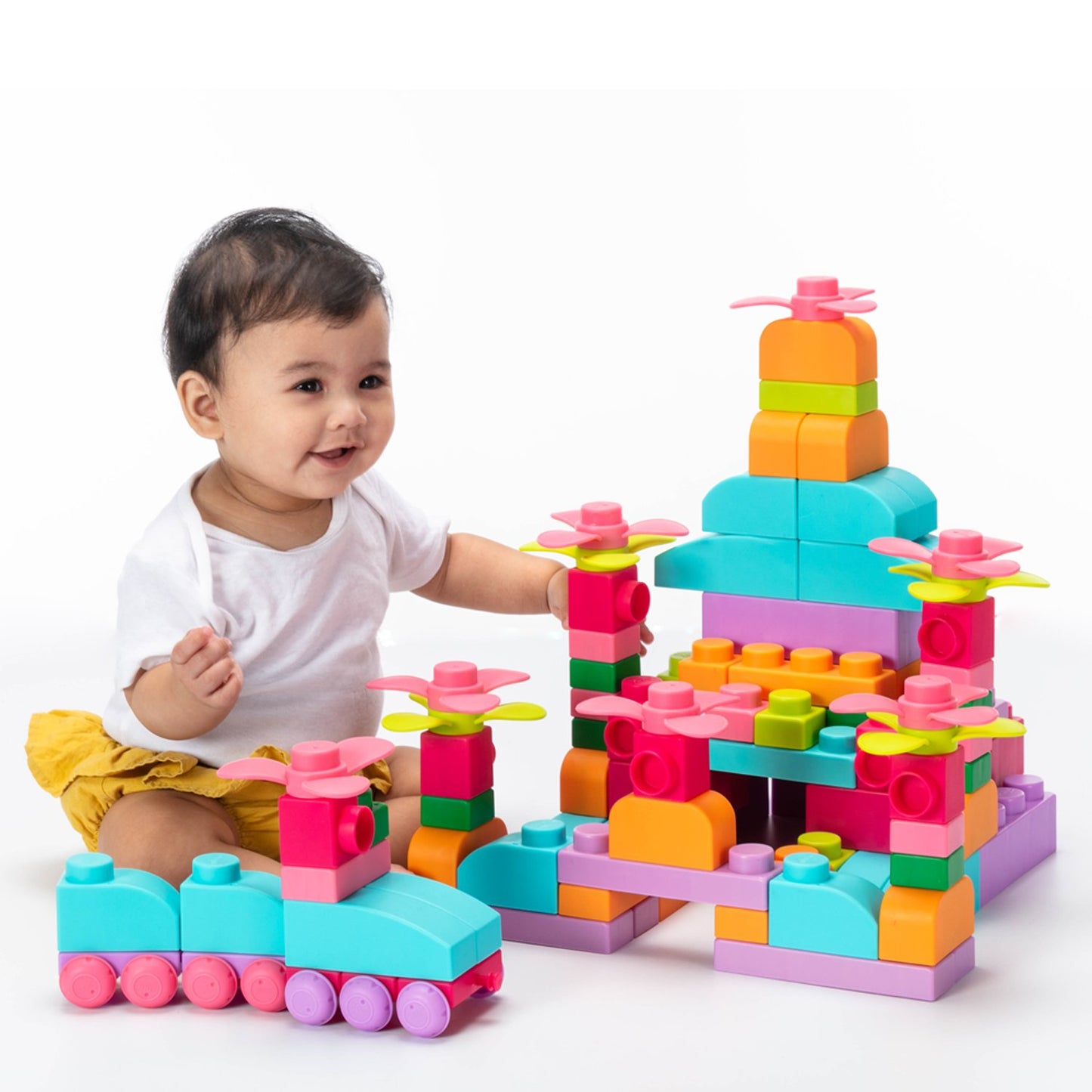 UNiPLAY Soft Building Blocks Plus Series 80pcs Pastel Color (#UN40802)