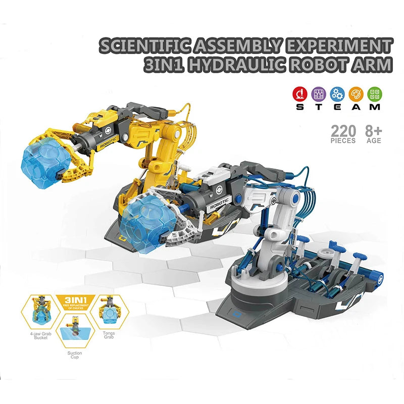 Hydraulic Mechanical Arm Engineering Toy Set