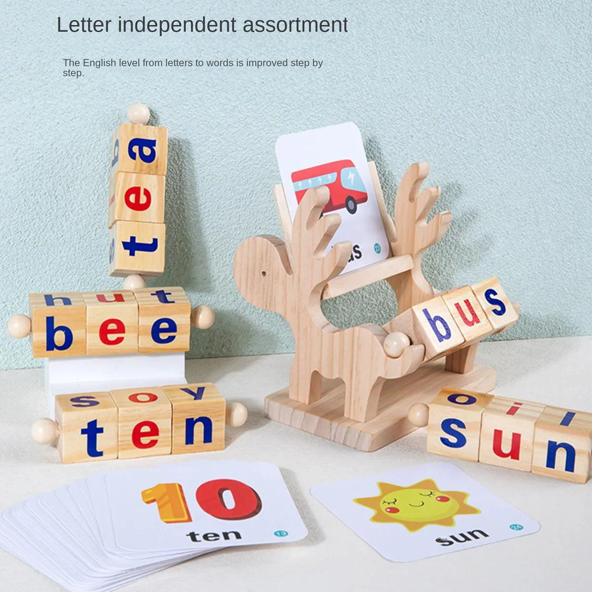 Wooden Reading Blocks Sight Words