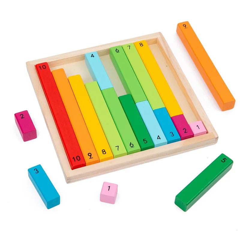 Wooden Fraction Math Aids