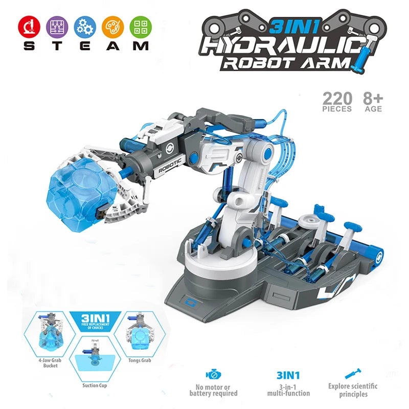 Hydraulic Mechanical Arm Engineering Toy Set