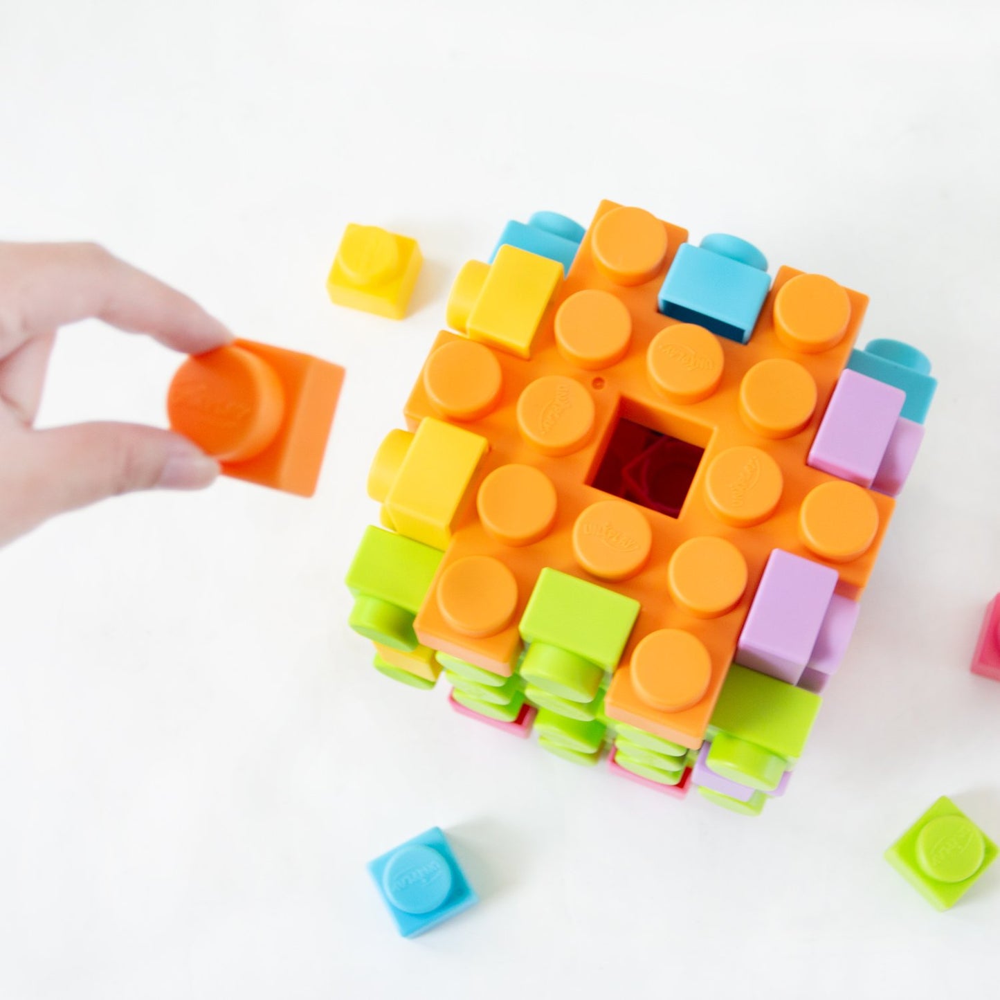 UNiPLAY Waffle Play Cube Blocks Small Cube 6 PCS