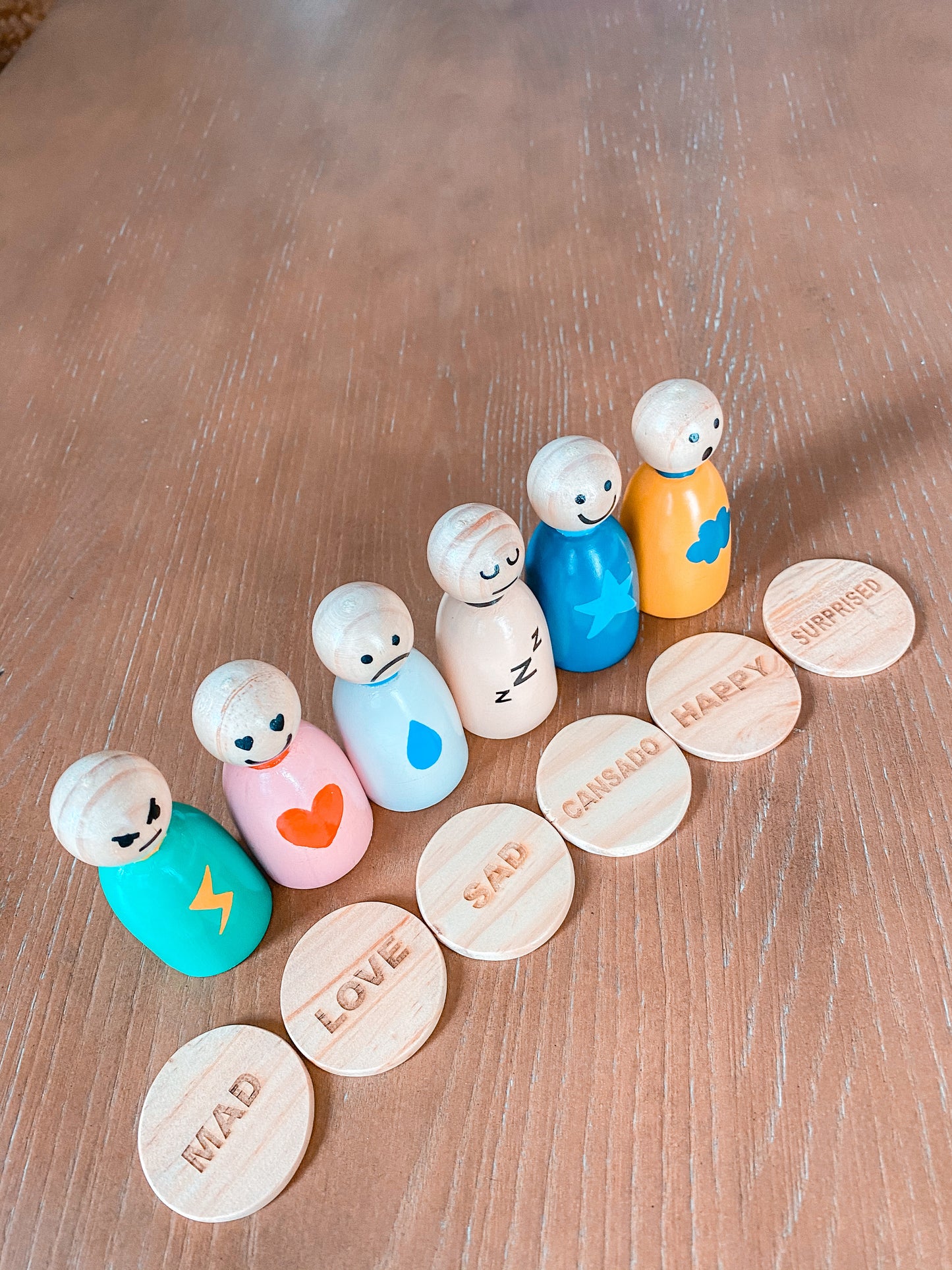 Feelings, Emotions Peg Doll Set