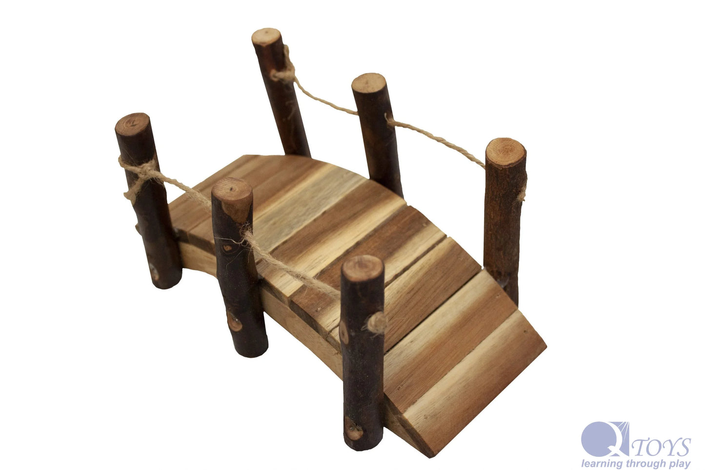 QToys Natural Wooden Bridge