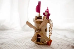 QToys Wooden Windmill