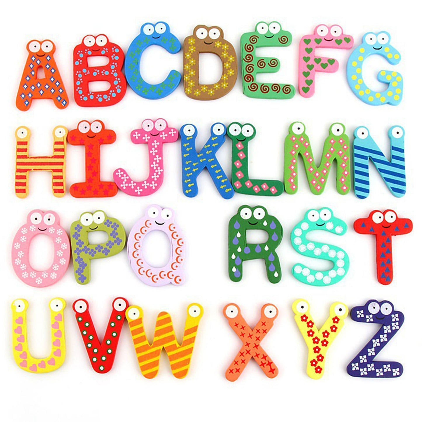 Zummy Wooden Magnetic Block with 26 pcs Letters