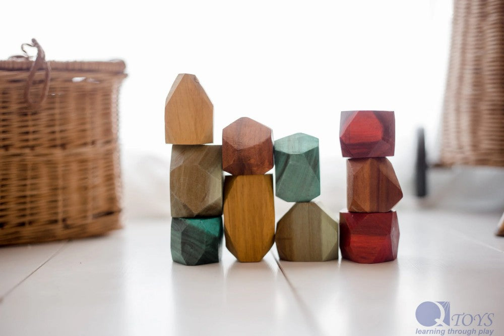 QToys Color Wooden Gems